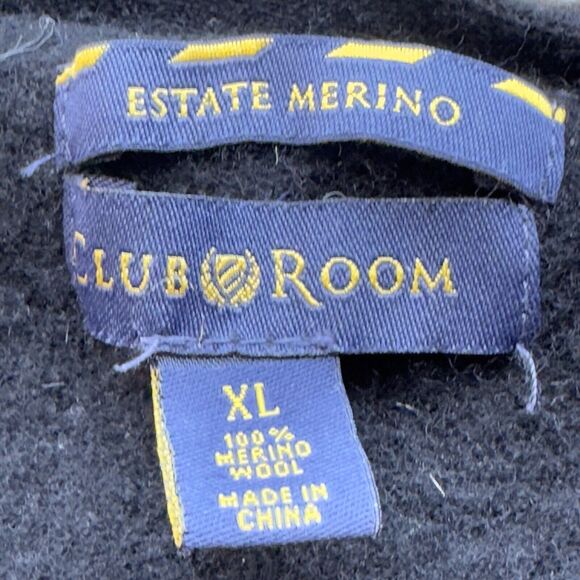 Vintage Black Argyle Sweater Vest Merino Wool Mens XL Academia Grunge Preppy Y2k - Picture 8 of 10